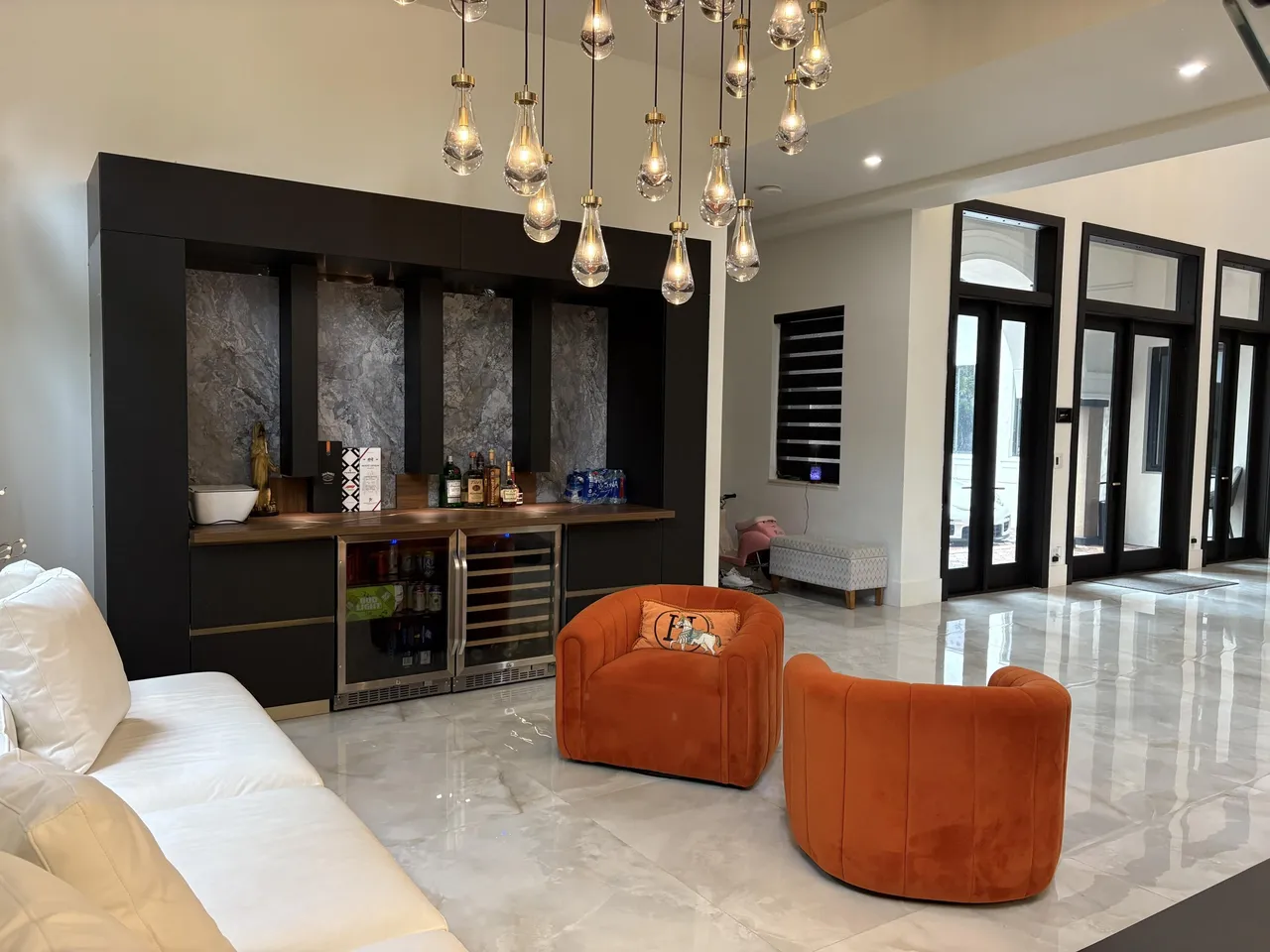 Living room cleaned by iClean