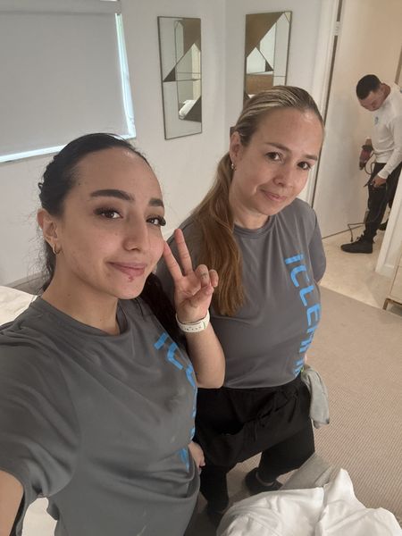 iClean team selfie at work